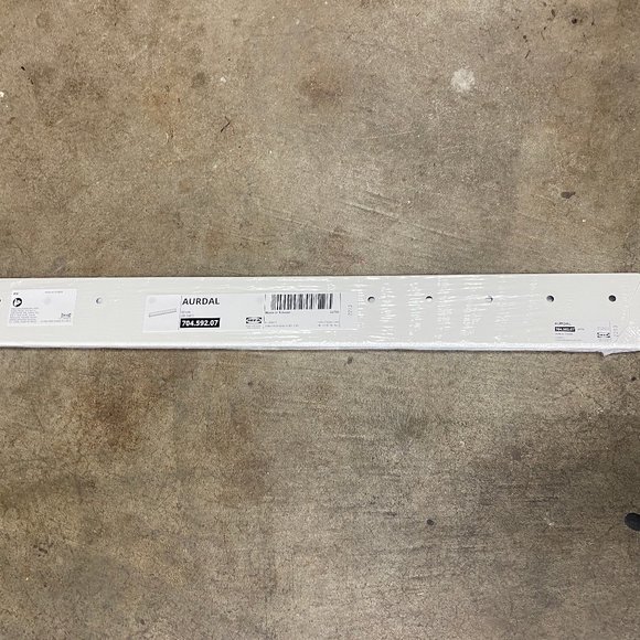 NEW IKEA AURDAL Suspension Rail 25 5/8" White 704 592.07 - Picture 2 of 2